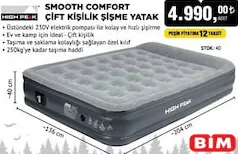 HİGH PEAK SMOOTH COMFORT ÇİFT KİŞİLİK ŞİŞME YATAK